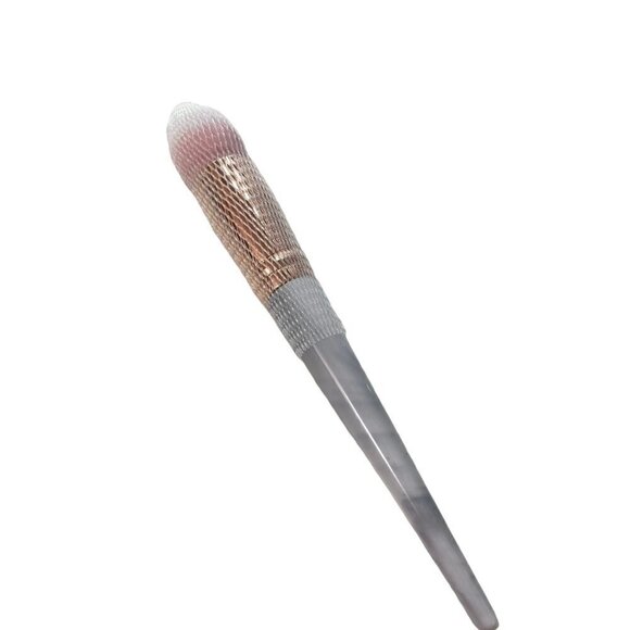 Farah New Marbled Gray White Vegan Rounded Angled Blending Face Brush 160F - Picture 5 of 5